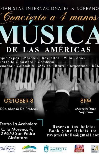Concierto a 4 manos Música de la Américas