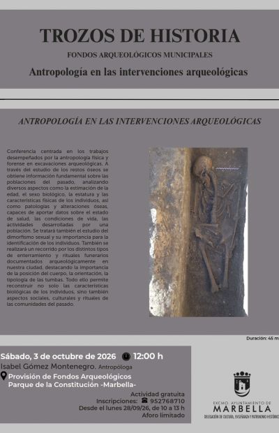 Trozos de historia Antropología en las intervenciones arqueológicas