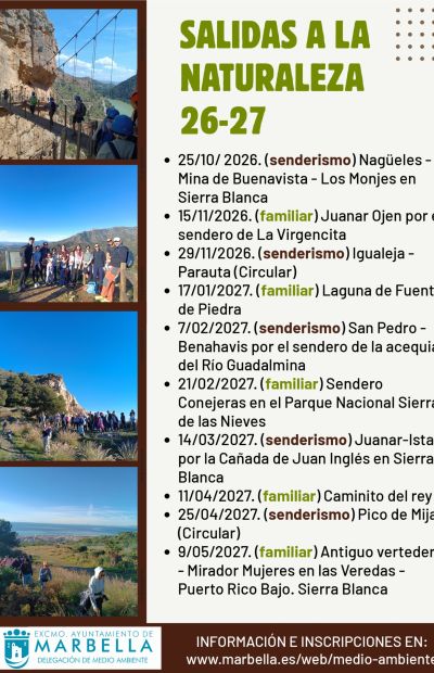 SALIDAS A LA NATURALEZA