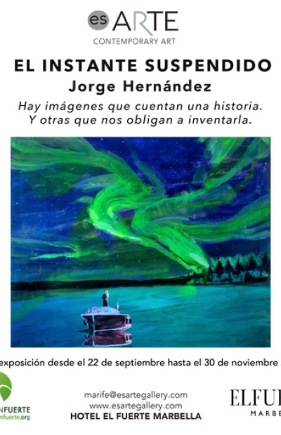 El instante suspendido, del artista Jorge Hernández.