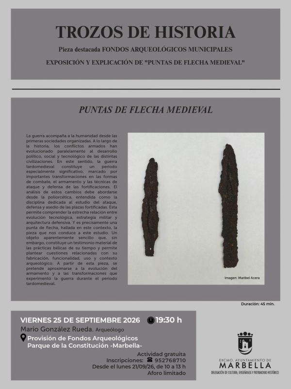 Trozos de historia Puntas de flecha Medieval