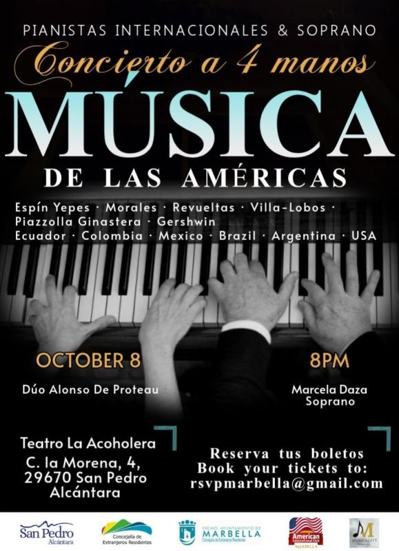Concierto a 4 manos Música de la Américas