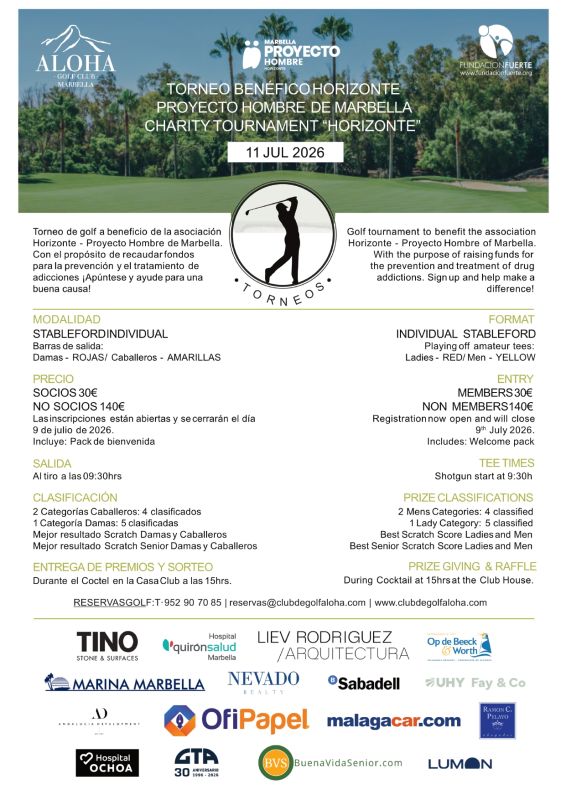 Torneo Solidario Proyecto Hombre